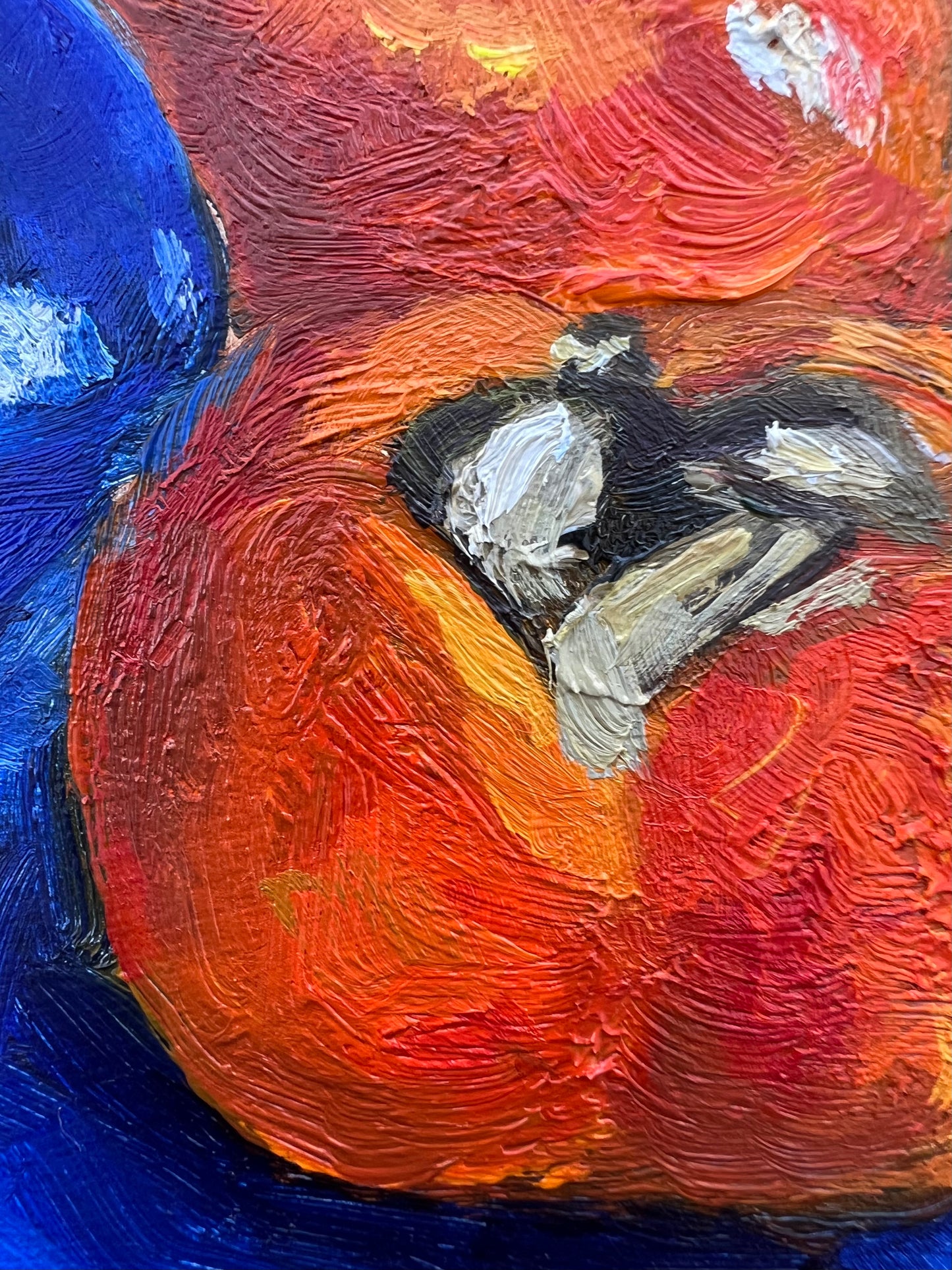 „Kakis mit blauer Vase“
