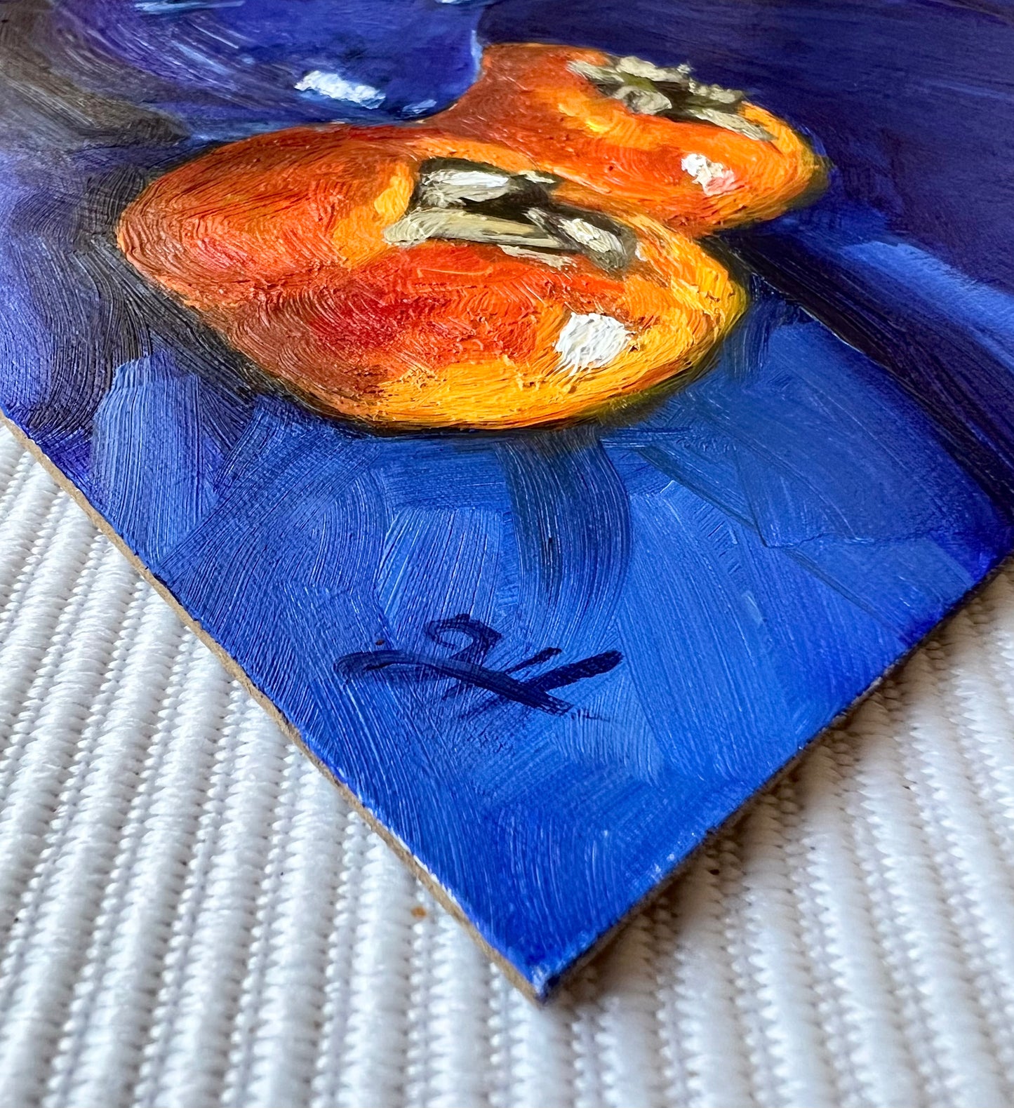 „Kakis mit blauer Vase“