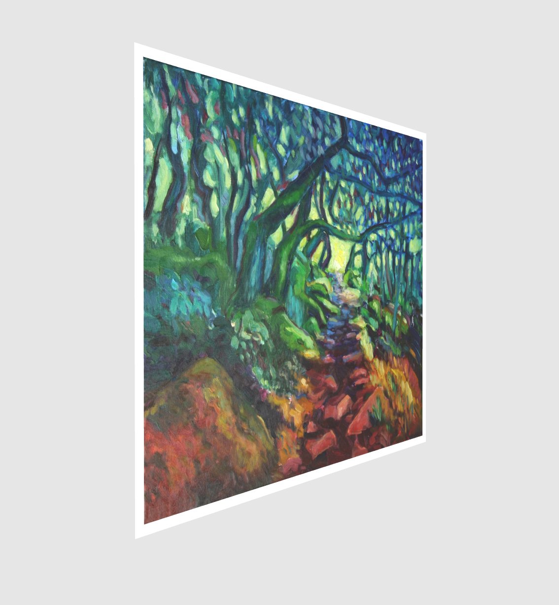 „Colourful Pathway“ Fine Art Print on Paper - Johanna Hattner Fine Art