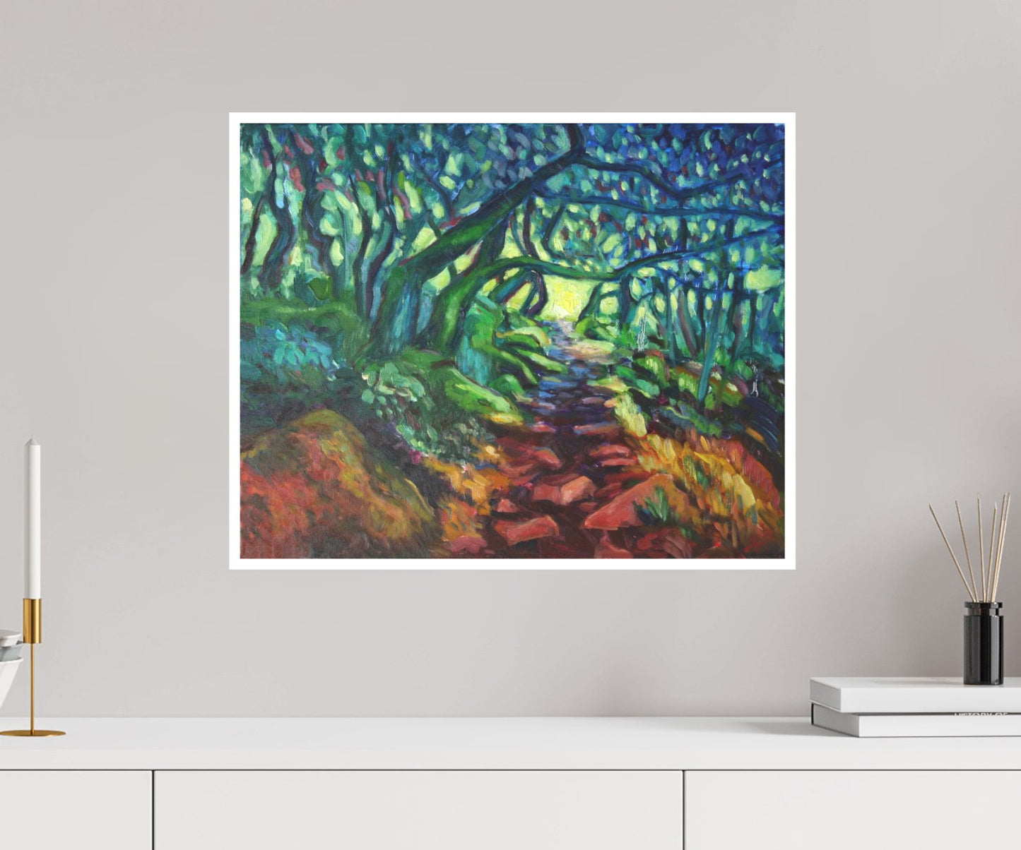 „Colourful Pathway“ Fine Art Print on Paper - Johanna Hattner Fine Art