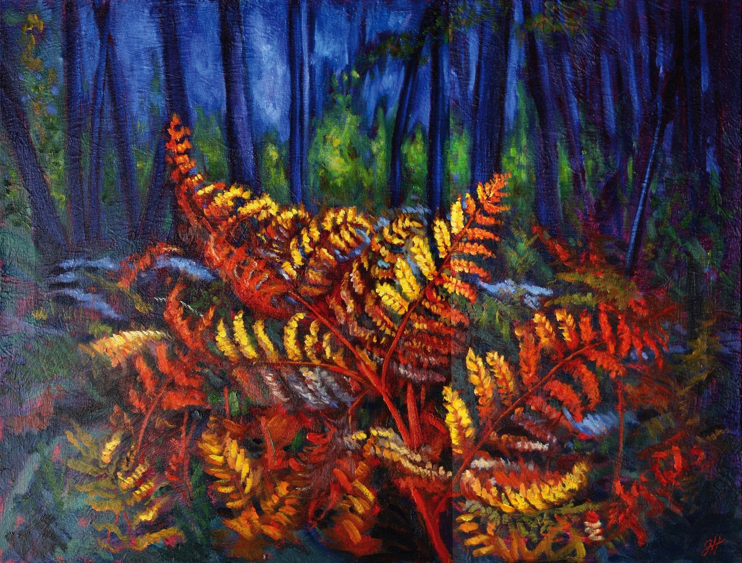 "Sunlit Fern" - Johanna Hattner Fine Art