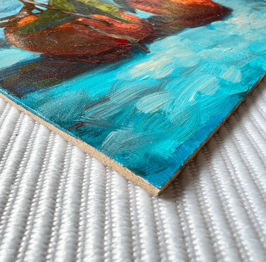 "Mandarinen auf Türkis"