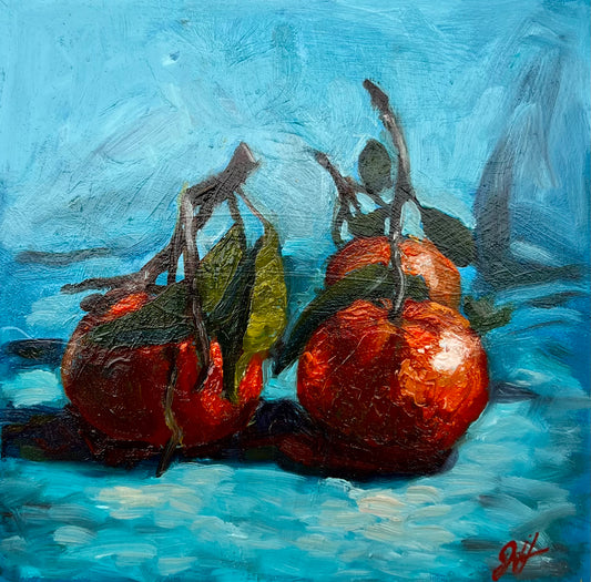 "Mandarinen auf Türkis"