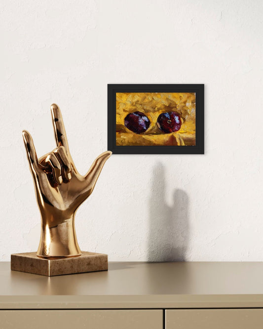 "Plum study" - Johanna Hattner Fine Art